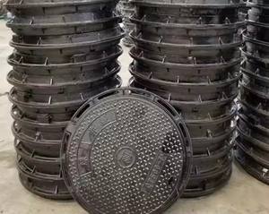 แผ่นยางปะเก็นสำหรับบำบัดน้ำเสียแบบวงกลมแผ่นปิดท่อระบายน้ำแบบกลมแผ่นยางยางมะตอยสีดำฝาครอบท่อระบายน้ำ - Product Image 2