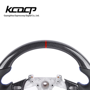 Volante Deportivo <span class=keywords><strong>de</strong></span> Fibra <span class=keywords><strong>de</strong></span> Carbono PU NAPA Compatible con Nissan R32 R33 R34 R35 Skyline GTR - Product Image 3