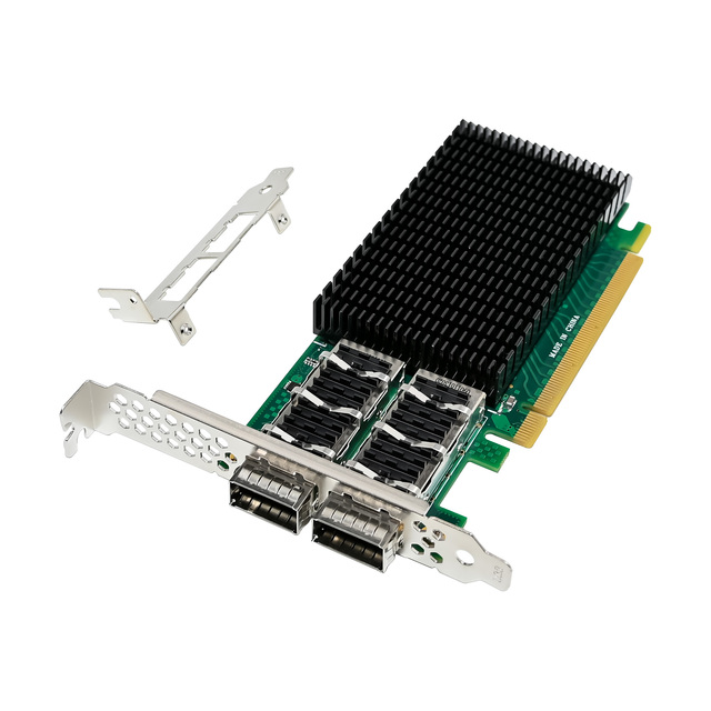 SUNWEIT ST7386 PCIe4.0 X16 ConnectX-5 Dual-100GbE QSFP28 Server Network Adapter