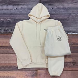 Sweat-shirt à capuche unisexe, taille lourde, écologique, basique, 80% coton, 20% polyester, couleur unie, épaules tombantes sur le devant - Product Image 1