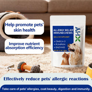 Private Label Großhandel Haustier-Kauartikel Gesundheitspflege Allergie-Linderung Snack Nahrungsergänzungsmittel Organische Allergie-Linderungs-Kaubonbons - Product Image 4