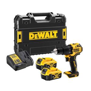Perceuse à percussion sans fil DeWalt 18V, kit de 2 batteries, ensemble d'outils électriques - Product Image 1