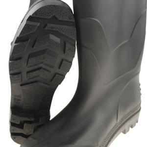 Bottes de pluie noires imperméables antidérapantes spécialisées pour le camping et la pêche en extérieur, résistantes à l'eau et à la boue - Product Image 5