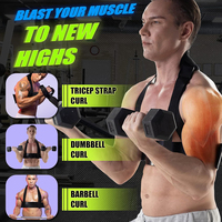 Prix usine Arm Blaster Haltères et haltères Boucles Acier et EVA Muscle Builder pour Biceps et Triceps Haltérophilie Essentiel