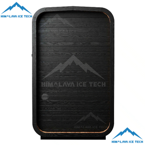 ساونا بالأشعة تحت الحمراء لشخصين للاستخدام التجاري، مصنوعة من خشب التنوب المعدل حراريًا مع واجهة زجاجية للفنادق والمنتجعات الصحية - Product Image 5