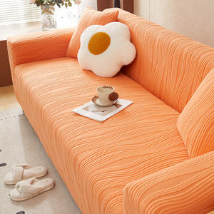 طقم غطاء كنبة محبوك من الجاكار شامل لجميع الجوانب ومقاوم لخدش القطط، بطانية مقعد قابلة للغسل ومرنة للموسم الجديد - Product Image 6