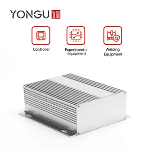 Yonggu 147 PCB kartı * 55MM dayanıklı bölünmüş tipi bağlantı konut kart yuvası alüminyum proje kutusu elektronik muhafaza kutusu için