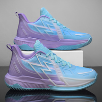 Chaussures de basket-ball absorbant les chocs antidérapantes résistantes à l'usure de haute qualité doublure en maille lumineuse mode tendance Style de marche