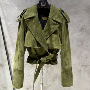 Hot <strong>Sales</strong> Vintage Suede <strong>Jackets</strong> Genuine Sheep Leather <strong>Jacket</strong> Suede <strong>Jackets</strong> for <strong>Ladies</strong> - Product Image 3