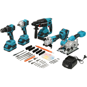 Brushless Lithium Battery Tool Set for Home Use <b>Hand</b> <b>Drill</b> Angle Wrench Hammer Circular Saw OEM Customization Brushless Tool Set - Product Image 2
