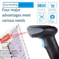 Scanner de codes-barres USB filaire pour entrepôt supermarché POS Logistics-Scanner à main 1D haute vitesse en stock Garantie 1 an