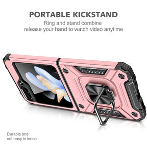 Funda para Teléfono Samsung de Moda 2022, Funda Protectora Antigolpes para Teléfono Móvil Galaxy Z Flip5 Fold5 con Soporte de Anillo - Product Image 5