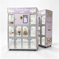 Distributeur automatique de bouquets de fleurs intelligent JOYVEND, refroidisseur réfrigéré, écran tactile, acier inoxydable, 5G/Wi-Fi