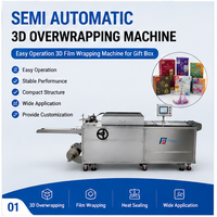 Machine d'emballage 3D semi-automatique, facile à utiliser, pour boîtes cadeaux, possibilité de personnalisation