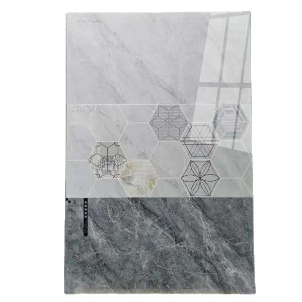 Evidenziatore nero levigato piastrella o cucina marmo Bode ceramica parete piastrelle floreali stile Design moderno