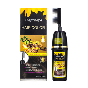 CARTHAEA Hair Color Permanent <b>Liquid</b> C-8 Herbal Essence With Dye Comb 200ml For All Hair Types - Product Image 4