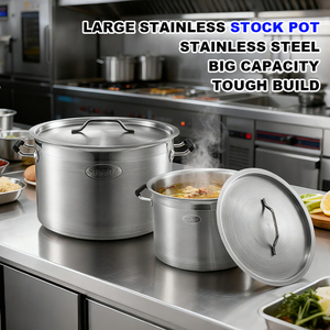 OEM vente en gros <span class=keywords><strong>40</strong></span> <span class=keywords><strong>cm</strong></span> de batterie de cuisine commerciale à induction batterie de casseroles en acier inoxydable pour restaurant - Product Image 5