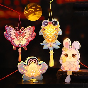 Linternas de Mano de Dibujos Animados Hechas a Mano para Niños, Luminosas, para el Festival del Medio Otoño, Venta al por Mayor - Product Image 3