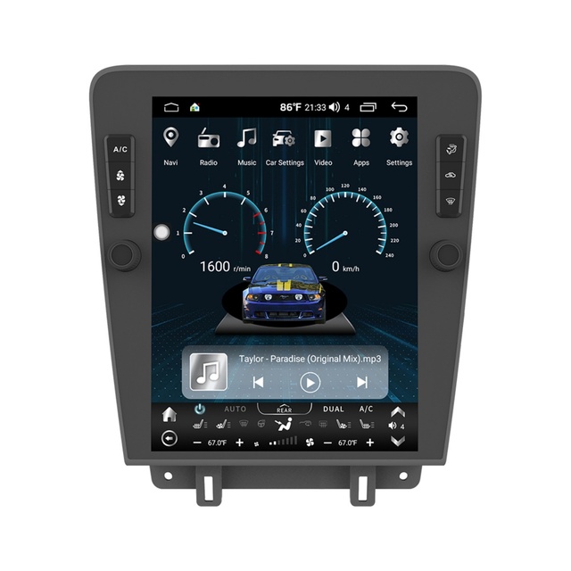 Navihua 12.1 Inch Android Car Stereo Radio Carplay Screen for Ford Mustang 2008-2014