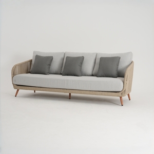 Juego de <span class=keywords><strong>Muebles</strong></span> de Patio de Lujo para <span class=keywords><strong>Terraza</strong></span> de Hotel, <span class=keywords><strong>Muebles</strong></span> de Jardín de <span class=keywords><strong>Aluminio</strong></span>, Juego de Sofás de Jardín de 3 Plazas - Product Image 4