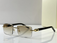 Nouvelles lunettes de soleil sans monture en acétate à coupe diamantée, unisexes, luxe, mode, carrées, rectangulaires, UV400, anti-ultraviolets