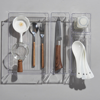 Tiroir coulissant rétractable en plastique au design moderne et pratique pour cuisine, dortoir, bureau – Rangement extractible pour surface de bureau