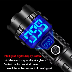 Nuevas Linternas LED de Aleación de Aluminio Zoom, Linternas de Autodefensa, Linterna con Carga USB y Banco de Energía, Linternas de Emergencia - Product Image 3