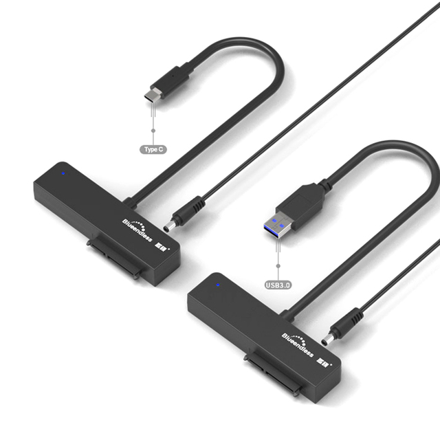 2.5" 3.5" SATA Hard Drive SSD to USB 3.0 USB 3.1 12V 2A Adapter for 2.5 3.5 Inch Hard Drive USB3.0 Type C to SATA Adapter for PC