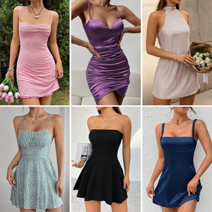 Wholesale Women's Oversized Dresses Summer Fashion Dresses Elegant Parties Sleeveless Long Old <b>Clothes</b> - Product Image 4