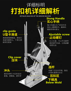 Liên Tục Nhôm Tay Hướng Dẫn Sử Dụng Đôi Xúc Xích <span class=keywords><strong>Clipper</strong></span> Máy - Product Image 5