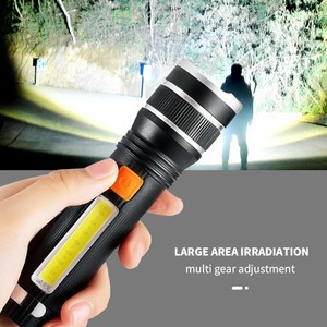 Lampe torche solaire LED multifonctionnelle, lampe torche longue portée pour l'extérieur, lampe torche solaire LED pour les voyages nocturnes - Product Image 2