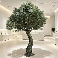 Grand olivier artificiel d'intérieur détachable, style nordique, plante verte bionique, vente transfrontalière, plante artificielle en plastique pour intérieur