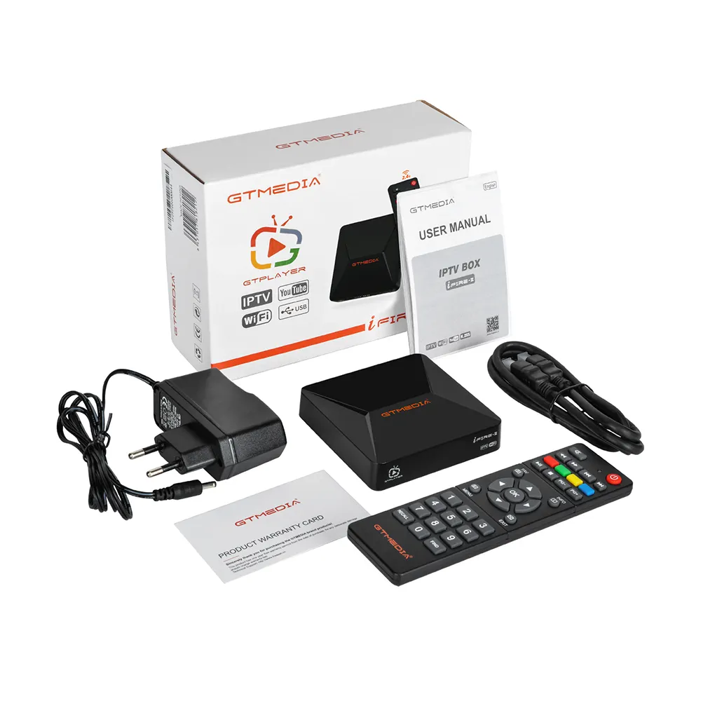 Hot sell GTMedia Ifire2 IPTV Box Digital TV Decoder with IR remote control Set Top Box GTMedia i fire ii