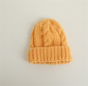 Chapeaux de mode Protection des oreilles colorés tricotés enfants 5-10 ans unisexe hiver bébés chapeaux d'hiver unis - Product Image 3