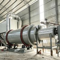 Séchoir rotatif à trois canaux de haute qualité, de taille moyenne, 40 tonnes/lot, pour le séchage du sable de quartz et de la poudre minérale.