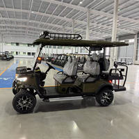 Voiturette de golf électrique tout-terrain pour la chasse, avec châssis en aluminium, pneus complets, accessoires et pièces de rechange pour la patrouille des centres de villégiature