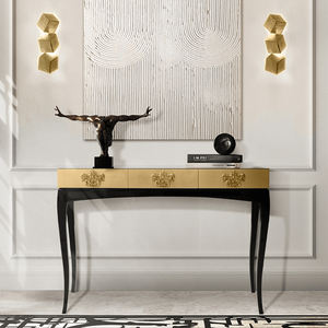 Chine Foshan Fabricant de meubles Marque italienne Moderne Minimaliste Luxe Trinity Gold Console Prix abordable - Product Image 2
