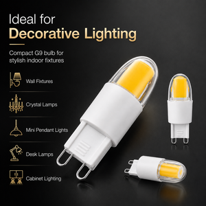 หลอดไฟ LED G9 2.5W Epistar COB ซิลิโคนหรี่แสงได้ 250-280LM AC 120V CE ETL RoHS 15000H รับประกัน 2 ปี เหมาะสำหรับโรงแรม ห้องนั่งเล่น - Product Image 3