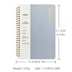 Customizable Logo A5 <b>Spiral</b>-<b>Bound</b> Student <b>Notebook</b> Light Color Series Lined Hand Account Book Hard Cover <b>Notebooks</b> - Product Image 6