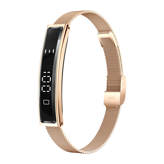New Trending Health Smart Bracelet for Couples 5ATM Waterproof Stainless Steel Strap Sport Smart Watch B3