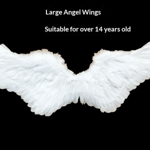 Costume d'ailes d'<span class=keywords><strong>ange</strong></span> en plumes pour filles <span class=keywords><strong>et</strong></span> adultes - Accessoires de mariage, <span class=keywords><strong>déguisement</strong></span>, performance, jeu parent-enfant - Product Image 6