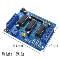 Módulo Controlador de Motor L293D, Doble Puente H, Controlador de Motor Paso a Paso DC, Compatible con Arduino, Placa de Control para Robots