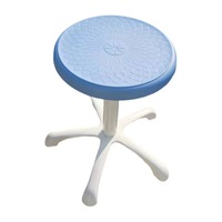 Chaise de laboratoire mobile moderne en alliage d'aluminium et PP anti-corrosion, bleue, utilisée pour les meubles de classe et les laboratoires