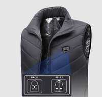 Gilet chauffant électrique à 21 zones chauffantes, rechargeable par USB, 4 niveaux de température, veste chaude pour l'hiver, le ski, la chasse, gilet chauffant pour activités de plein air