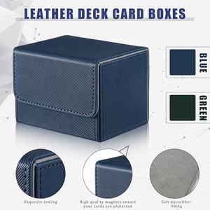 Torson Durable 100 + boîte de pont en cuir PU pour jeux de rassemblement magique pour Yu-Gi-Oh TCG TCC mallette de rangement ludique pour cartes à jouer - Product Image 2