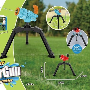 Garden Sprinkler Guns for <b>Kids</b> Super Gatling Squirt Gun Unlimited Capacity Summer Outdoor Water Fighting Pool Toy - Product Image 1