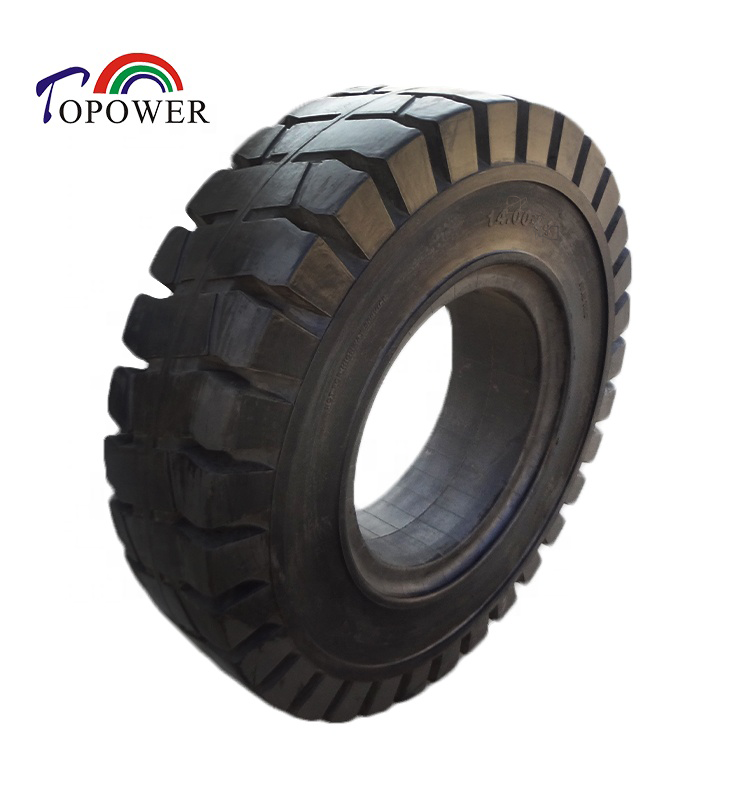 14.00-20 Solid Tyre for Industrial Loader Construction Machinery Port Yard and Heavy Transport Vehicles