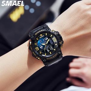 Reloj Deportivo de Lujo SMAEL 8049 para Hombre, Resistente al Agua 50M, Pantalla LED Digital de Cuarzo, Luminoso, con Alarma, Diseño de Buceo, Silicona y Plástico - Product Image 5