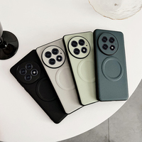 Étui de protection en cuir PU souple et dur avec étui de téléphone magnétique pour OnePlus 13 12 13R S25 Ultra A16 A26 A36 A56 Edge 50