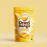 Op maat bedrukte staande pouch voor gedroogde mango's, veilige snackverpakking voor suiker en chips